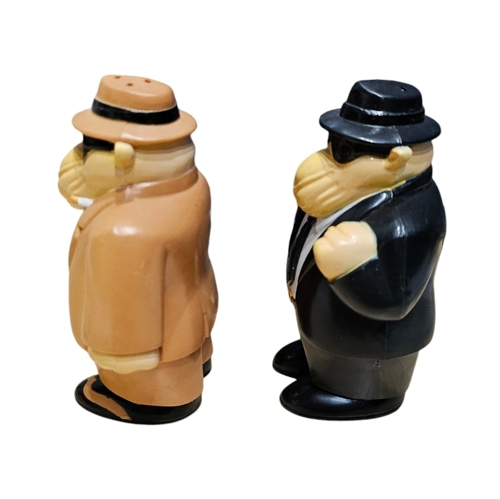 Vintage Camel 1993 Salt and Pepper Shaker Set Black White Brown - Picture 5 of 7